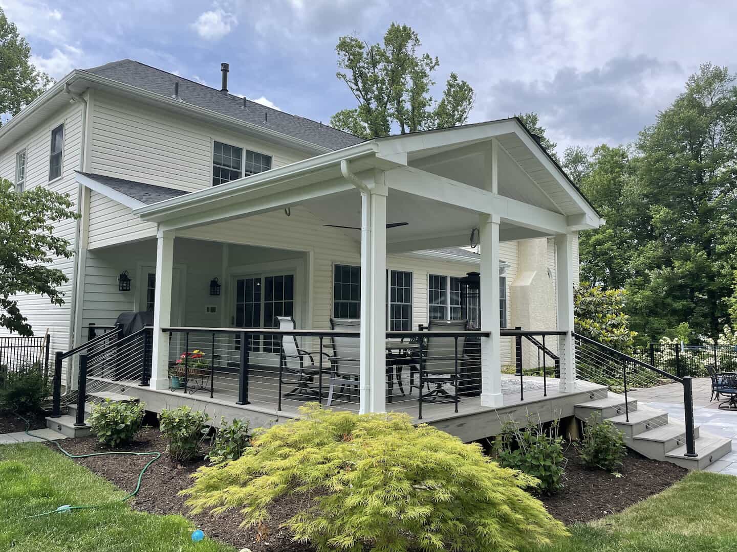 covered porch roanoke indiana